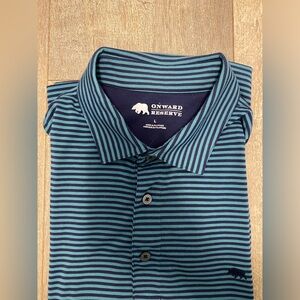 Onward Reserve Tour Stripe Performance Polo